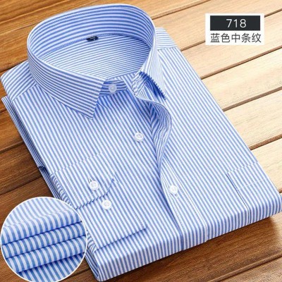 Premium Quality Formal Shirt - Sky Blue Stripe.