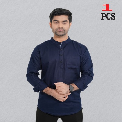 Premium Quality Herringbone Fabrics Katua - Navy Blue.