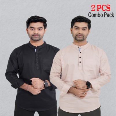 2 pcs Combo Herringbone Fabrics Katua - Black & Brown.
