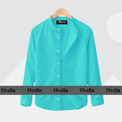 Premium Quality Ban Colar Full Sleeve Shirt - Pest.