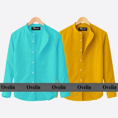 2 pcs Combo Ban Colar Full Sleeve Shirt - Pest & Kathali.