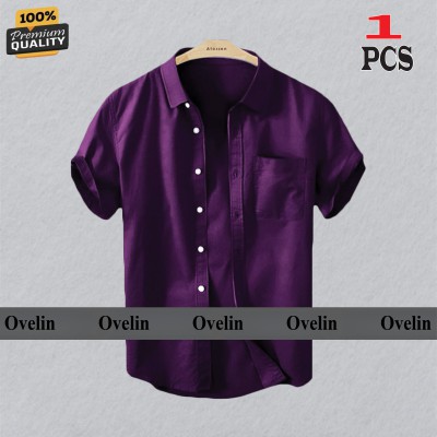 Premium Quality Short Sleeve Shirt - Purple.