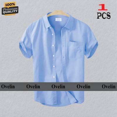 Premium Quality Short Sleeve Shirt - Sky Blue.