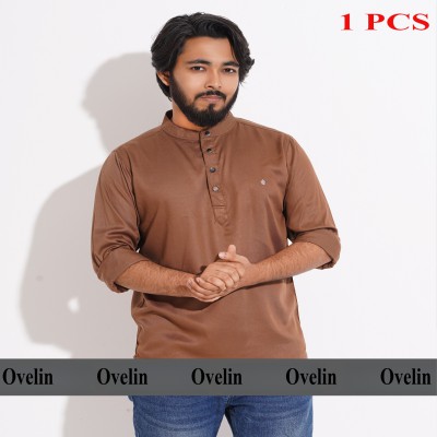 Premium Quality Satin Fabrics Katua - Coffee.