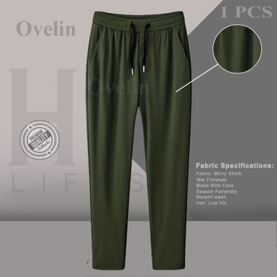 Premium Quality Solid Trouser - Olive.