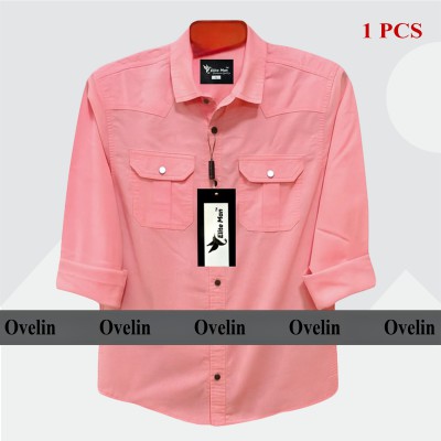 Premium Quality Double Pocket Shirt - Pink.