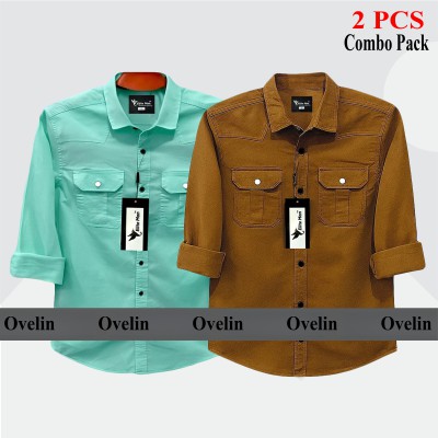 2 Pcs Combo Premium Quality Double Pocket Shirt - Pest & Banson.