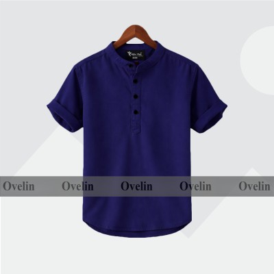 Premium Quality Short Sleeve Katua For Men's - Nevy Blue.