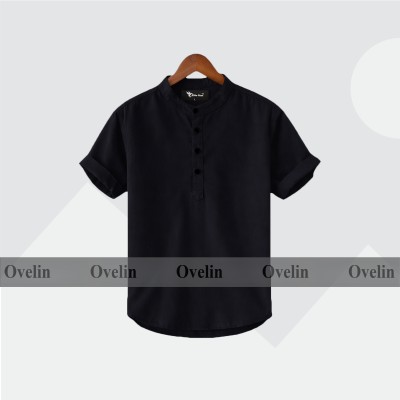 Premium Quality Short Sleeve Katua For Men's - Black.
