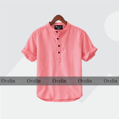 Premium Quality Short Sleeve Katua For Men's - Pink.
