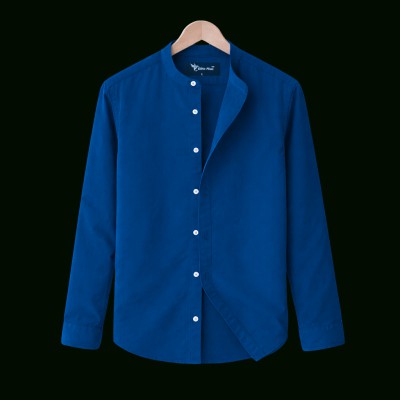 Premium Quality Ban Colar Full Sleeve Shirt - Teal.