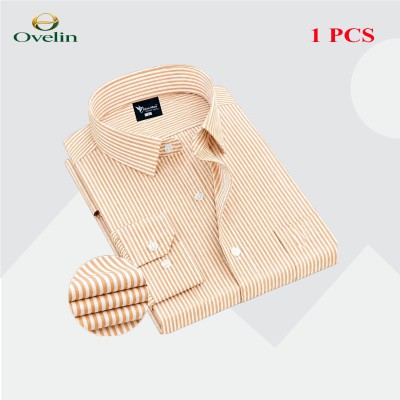 Premium Quality Formal Shirt - Beige Stripe.