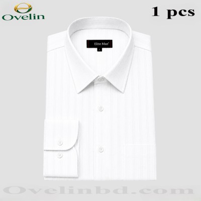 Premium Quality Formal Shirt (City Stripe) - White.