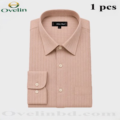 Premium Quality Formal Shirt (City Stripe) - Cream.