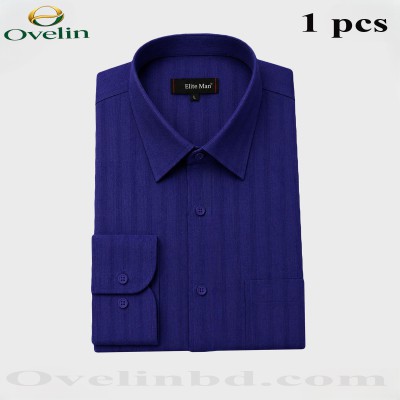 Premium Quality Formal Shirt (City Stripe) - Navy Blue.