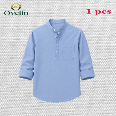 Premium Quality Full Sleeve Katua For Men's - Sky Blue.